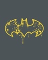Shop Dark Knight Graffitti Full Sleeve T-Shirt Nimbus Grey (BML)-Full