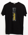 Shop Dark Knight Stripe Half Sleeve T-Shirt Black (BML)-Front