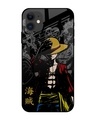 Shop Dark Luffy Premium Glass Case for Apple iPhone 12 Mini (Shock Proof,Scratch Resistant)-Front