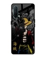 Shop Dark Luffy Premium Glass Case for OnePlus Nord CE 5G (Shock Proof,Scratch Resistant)-Front
