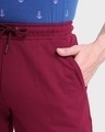 Shop Men's Dark Maroon Casual Shorts