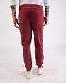 Shop Dark Maroon Round Pocket Joggers Pants-Design