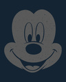 Shop Dark Mickey Face Half Sleeve T-Shirt (DL)