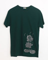Shop Dark Mickey Half Sleeve T-Shirt (DL)-Front
