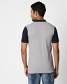 Shop Dark Navy-Whie-Meteor Grey Triple Block Polo T-Shirt-Design