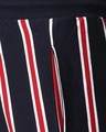 Shop Dark Navy-White-Imperial Red Vertical Stripe Shorts