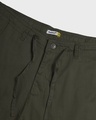 Shop Dark Olive Casual Cotton Trouser