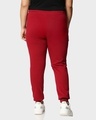 Shop Dark Red Plus Size Casual Jogger Pants-Design