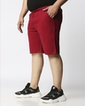 Shop Dark Red Plus Size Casual Shorts-Design