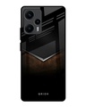 Shop Dark Walnut Premium Glass Case for Poco F5 5G (Shock Proof, Scratch Resistant)-Front