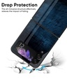 Shop DarkBlueGrunge Premium Glass Case for Samsung Galaxy Z Flip4 5G (Shock Proof, Scratch Resistant)-Design