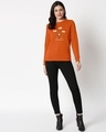 Shop Day Dreaming Bear Fleece Sweatshirt Burnt Orange Melange-Design