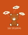 Shop Day Dreaming Bear Fleece Sweatshirt Burnt Orange Melange-Full