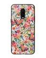 Shop Daylight Floral Art Premium Glass Case for OnePlus 6T (Shock Proof, Scratch Resistant)-Front