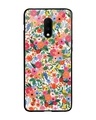 Shop Daylight Floral Art Premium Glass Case for OnePlus 7 (Shock Proof, Scratch Resistant)-Front