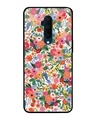 Shop Daylight Floral Art Premium Glass Case for OnePlus 7T Pro (Shock Proof, Scratch Resistant)-Front