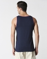 Shop Men's Blue Contrast Binding Pocket Vest-Full