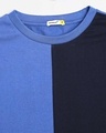 Shop Dazzling Blue Half and Half T-Shirt