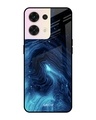 Shop Dazzling Gradient Printed Premium Glass Cover for Oppo Reno8 5G (Shock Proof, Scratch Resistant)-Front