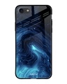 Shop Dazzling Ocean Printed Premium Glass Cover For iPhone SE 2020 (Impact Resistant, Matte Finish)-Front