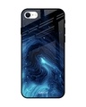 Shop Dazzling Ocean Printed Premium Glass Cover For iPhone SE 2022 (Impact Resistant, Matte Finish)-Front