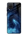 Shop Dazzling Ocean Printed Premium Glass Cover For  A12(Impact Resistant, Matte Finish)-Front