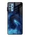 Shop Dazzling Ocean Printed Premium Glass Cover For  A32(Impact Resistant, Matte Finish)-Front