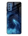 Shop Dazzling Ocean Printed Premium Glass Cover For  M52 5G(Impact Resistant, Matte Finish)-Front