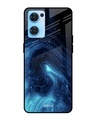 Shop Dazzling Ocean Printed Premium Glass Cover For Oppo Reno7 5G (Impact Resistant, Matte Finish)-Front