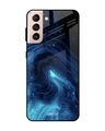 Shop Dazzling Ocean Printed Premium Glass Cover For  S21 Plus(Impact Resistant-Front