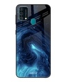 Shop Dazzling Ocean Printed Premium Glass Cover For Samsung Galaxy F41(Impact Resistant, Matte Finish)-Front