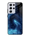 Shop Dazzling Ocean Printed Premium Glass Cover For Samsung Galaxy S21 Ultra(Impact Resistant-Front