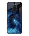 Shop Dazzling Ocean Printed Premium Glass Cover For Xiaomi Redmi Note 9 Pro (Matte Finish)-Front