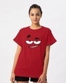 Shop Dead Eyes Boyfriend T-Shirt-Front