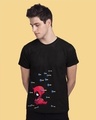 Shop Deadpool Arrow Half Sleeve T-Shirt (DPL)-Front