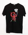 Shop Deadpool Awesome Half Sleeve T-Shirt (DPL)-Front