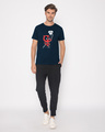 Shop Deadpool Awesome Half Sleeve T-Shirt (DPL)