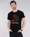 Shop Deadpool Caught You Half Sleeve T-Shirt (DPL)-Front