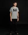 Shop Men's Grey Deadpool Eyes Graphic Printed T-shirt-Full