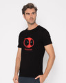 Shop Deadpool Face Half Sleeve T-Shirt (DPL)-Design