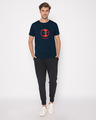 Shop Deadpool Face Half Sleeve T-Shirt (DPL)