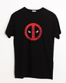 Shop Deadpool Minimal Half Sleeve T-Shirt (DPL)-Front