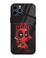 Shop Deadpool Premium Glass Cover for Apple iPhone 13 Pro-Front