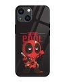 Shop Deadpool Premium Glass Cover for Apple iPhone 14 Plus-Front