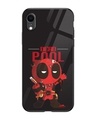 Shop Deadpool Premium Glass Cover for Apple iPhone XR-Front