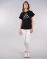 Shop Deathly Hallows Glow In Dark Boyfriend T-Shirt (HPL) -Design