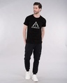 Shop Deathly Hallows Glow In Dark Half Sleeve T-Shirt (HPL) -Design