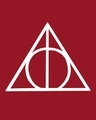 Shop Deathly Hallows Glow In Dark Half Sleeve T-Shirt (HPL) -Full