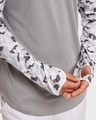 Shop Men's Grey Camo Training Thumbhole T-shirt