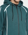 Shop Men's Deep Lake Piping Zipper Hoodie